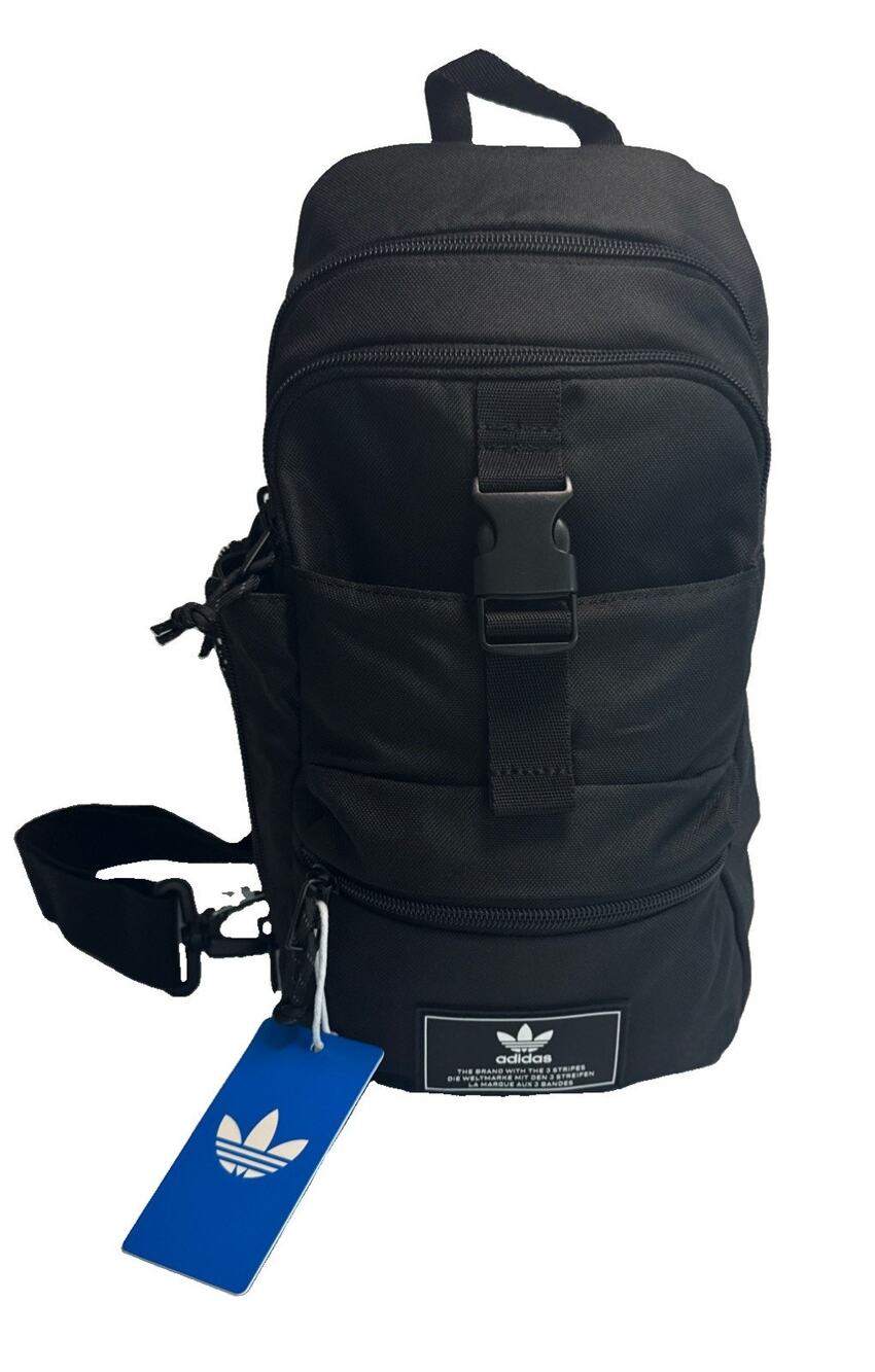adidas Originals Utility Crossbody Sling Bag with Water Bottle Sleeve Ships FREE